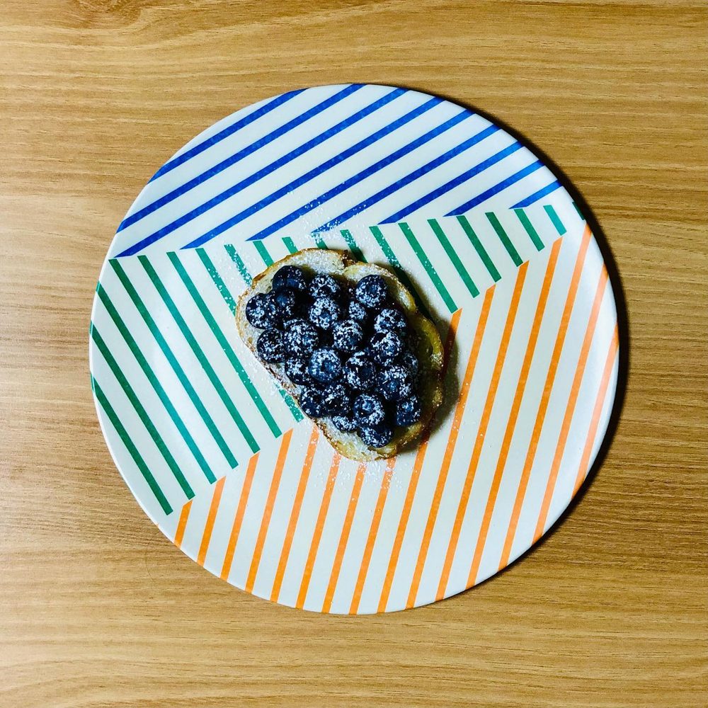 블루베리 오픈샌드위치 샌드위치