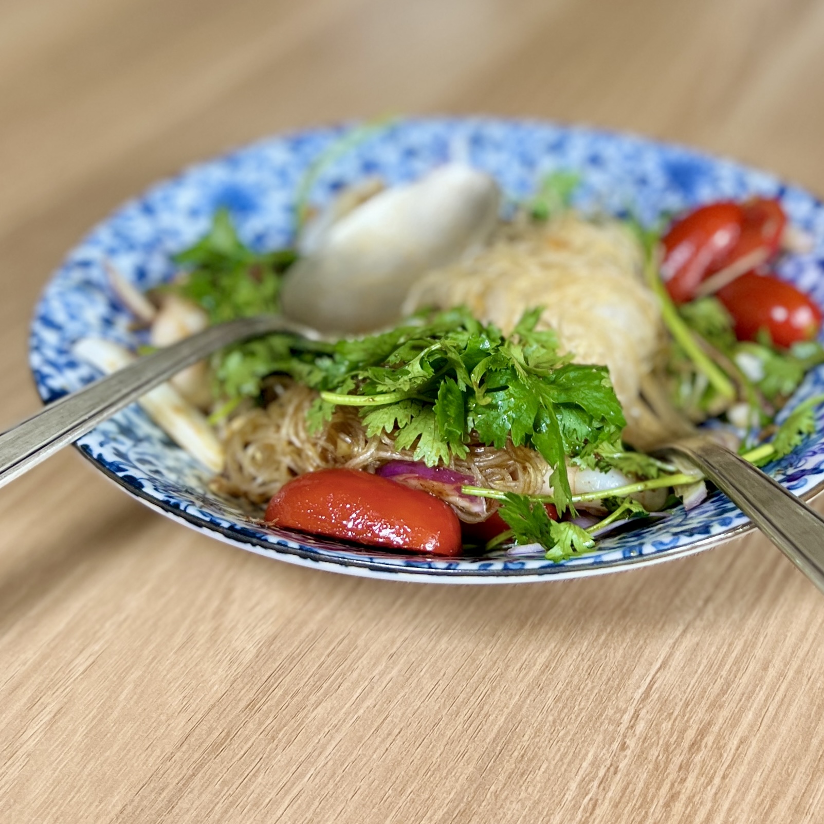 Warm Yum Woon Sen (Thai Noodle Salad) 2