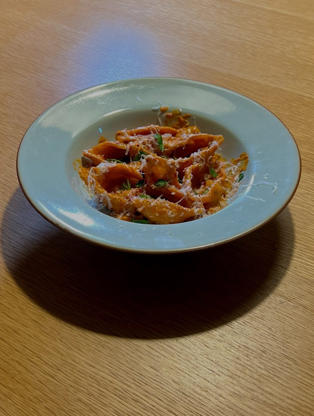 조식이니까 조금만 스파이시하게, 돼지갈비 재질, 보드카 콘낄리에 Spicy Vodka Conchiglie