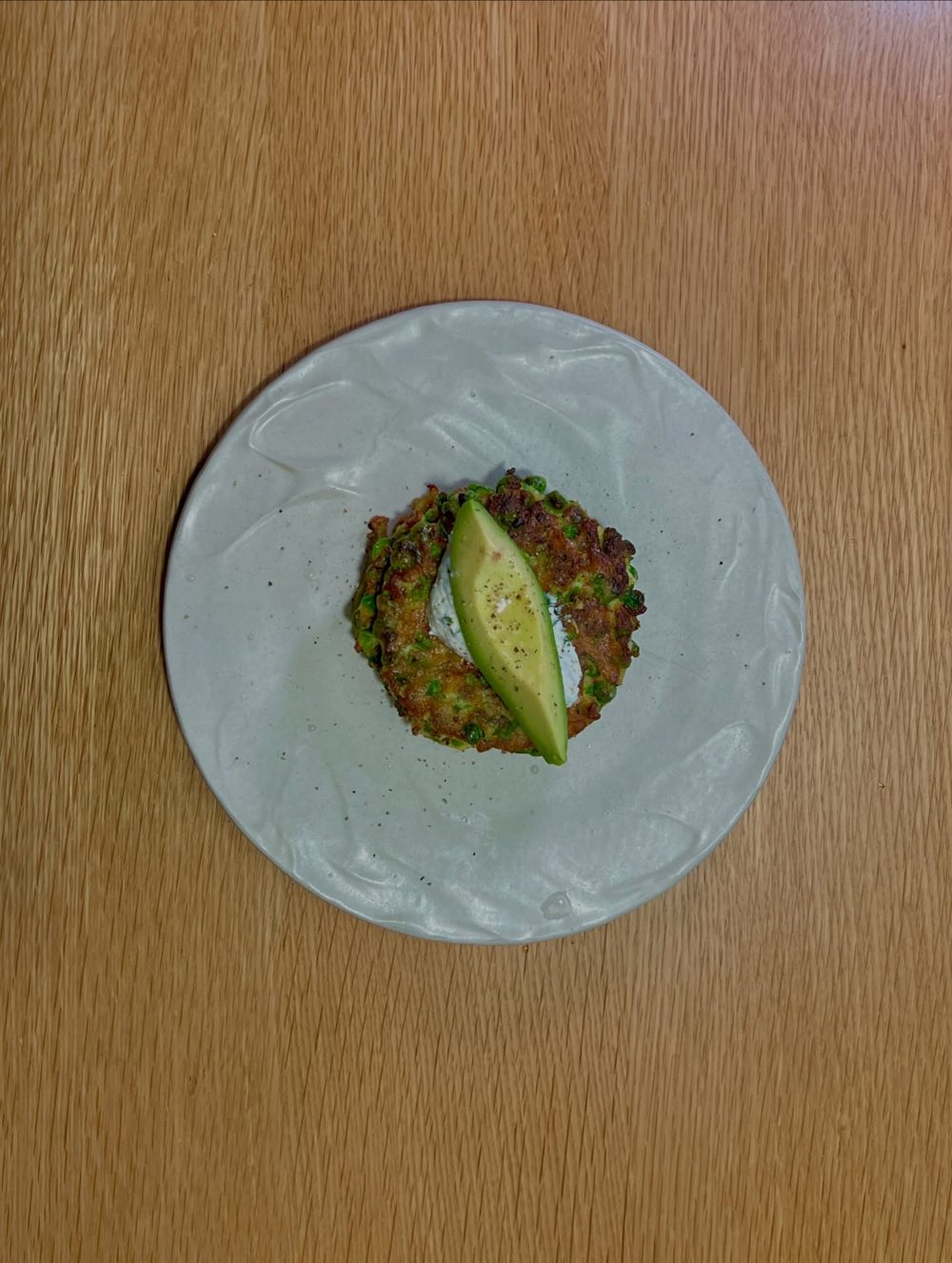 (기름에 튀기 듯 만들지는 못했지만,) 스페인식 완두콩 프리터 Green Pea Fritter 5