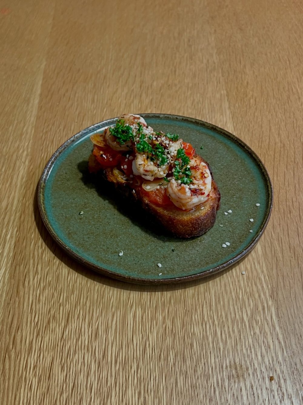 갈릭버터 토마토 토스트