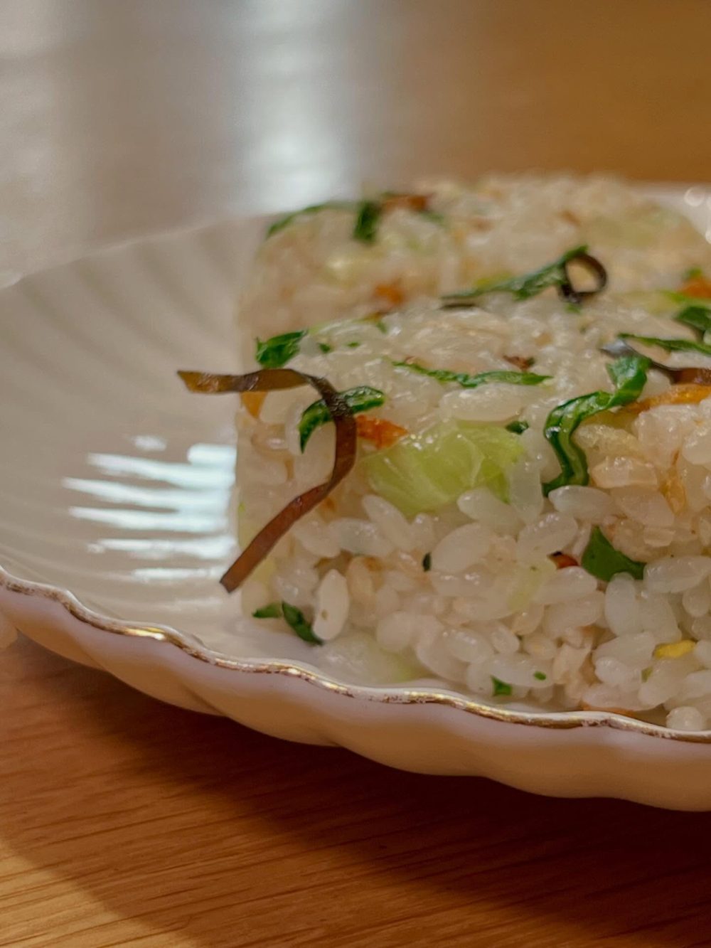 향긋하고 아삭한 봄동이 씹히는 오니기리 Spring Cabbage Onigiri 2