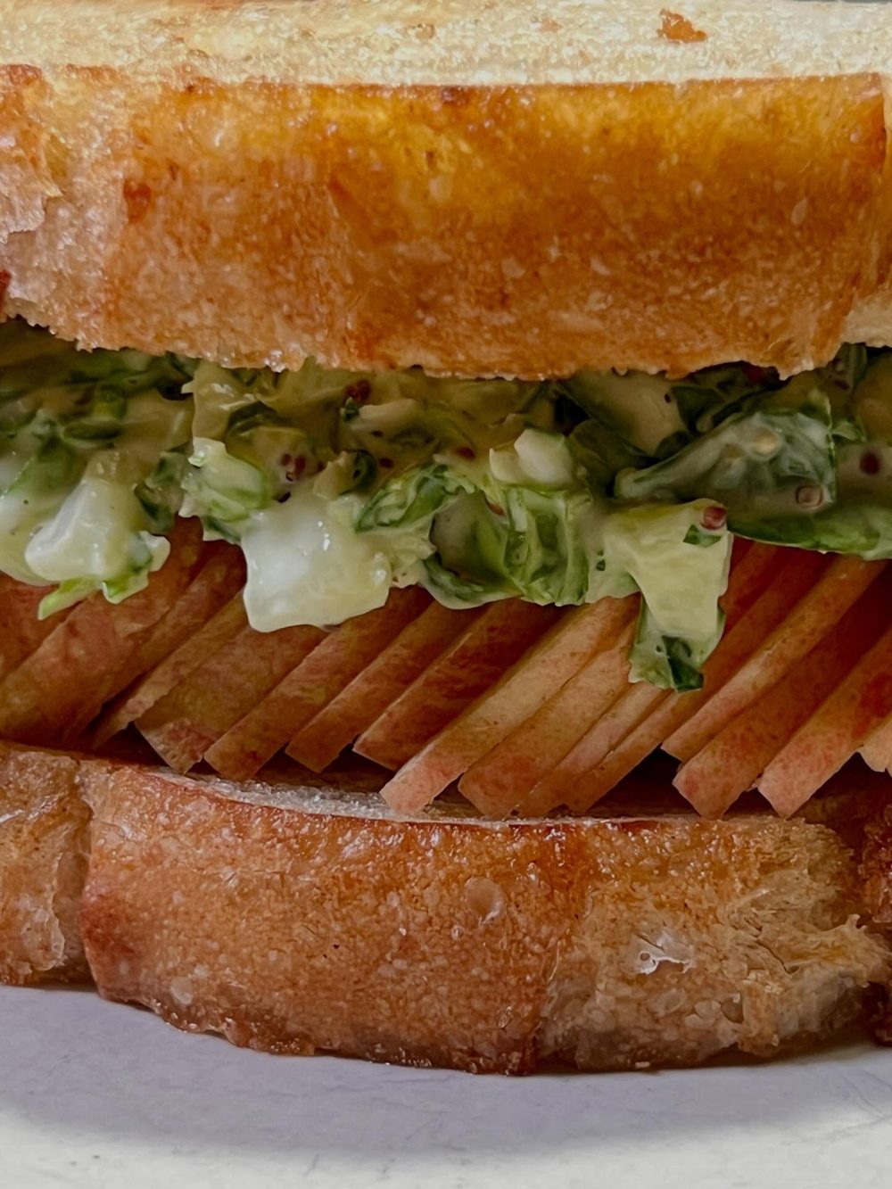봄동 사과 샌드위치 Spring Cabbage Apple Rye Sandwich 3
