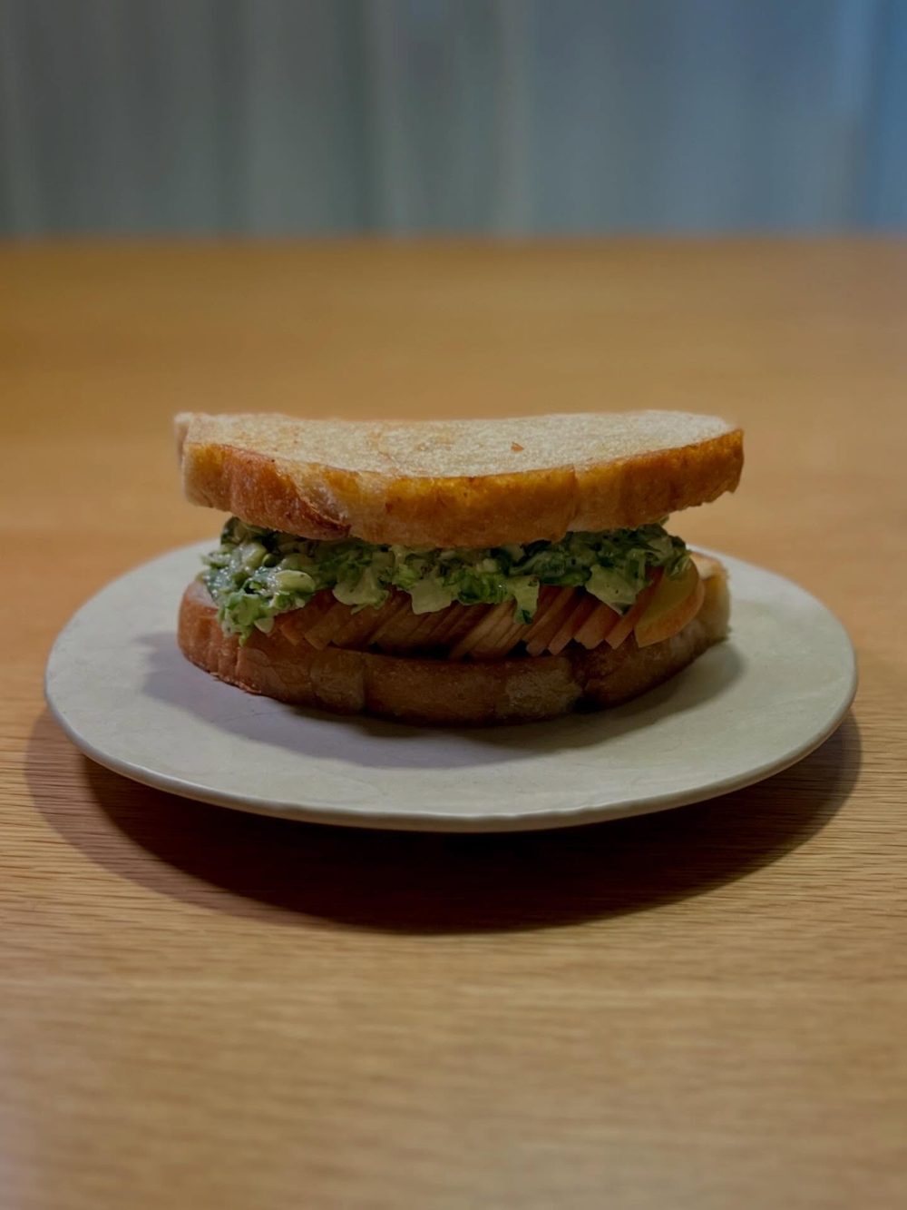봄동 사과 샌드위치 Spring Cabbage Apple Rye Sandwich 4