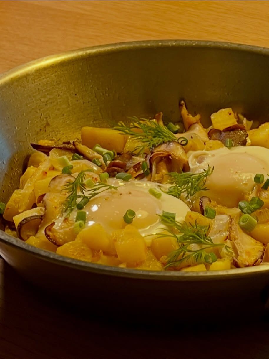 버터향 가득 버섯과 감자 Buttered Pan-Fried Mushroom Potato 4