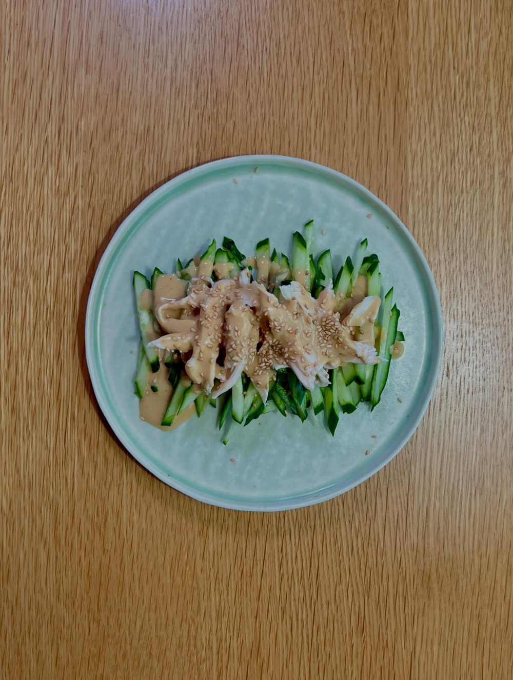 포칭 닭가슴살 오이 샐러드 Poached Chicken Breast Cucumber Salad