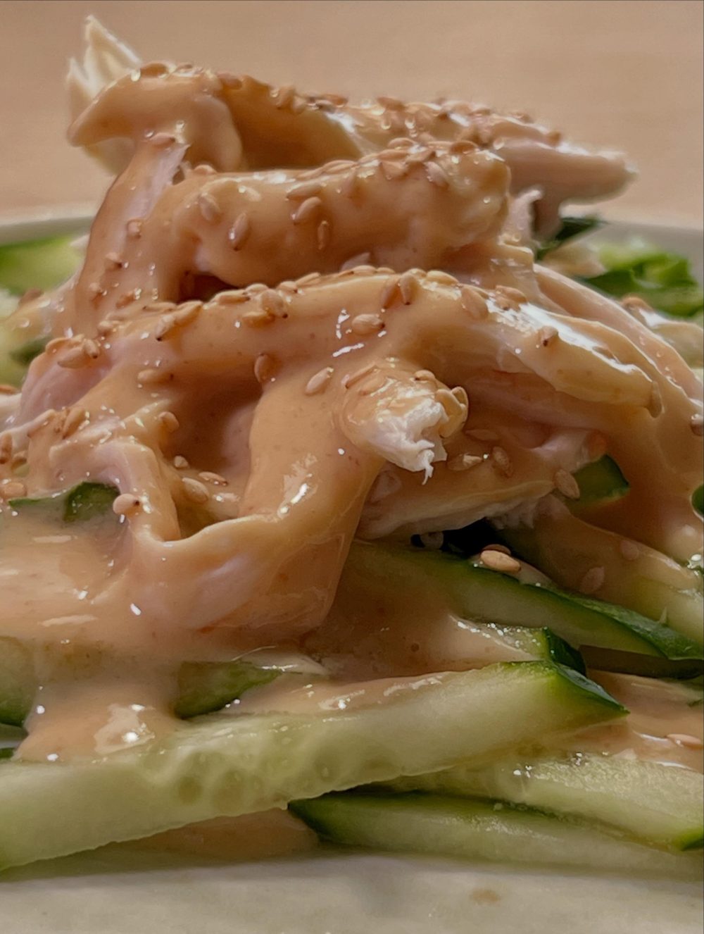 포칭 닭가슴살 오이 샐러드 Poached Chicken Breast Cucumber Salad 2
