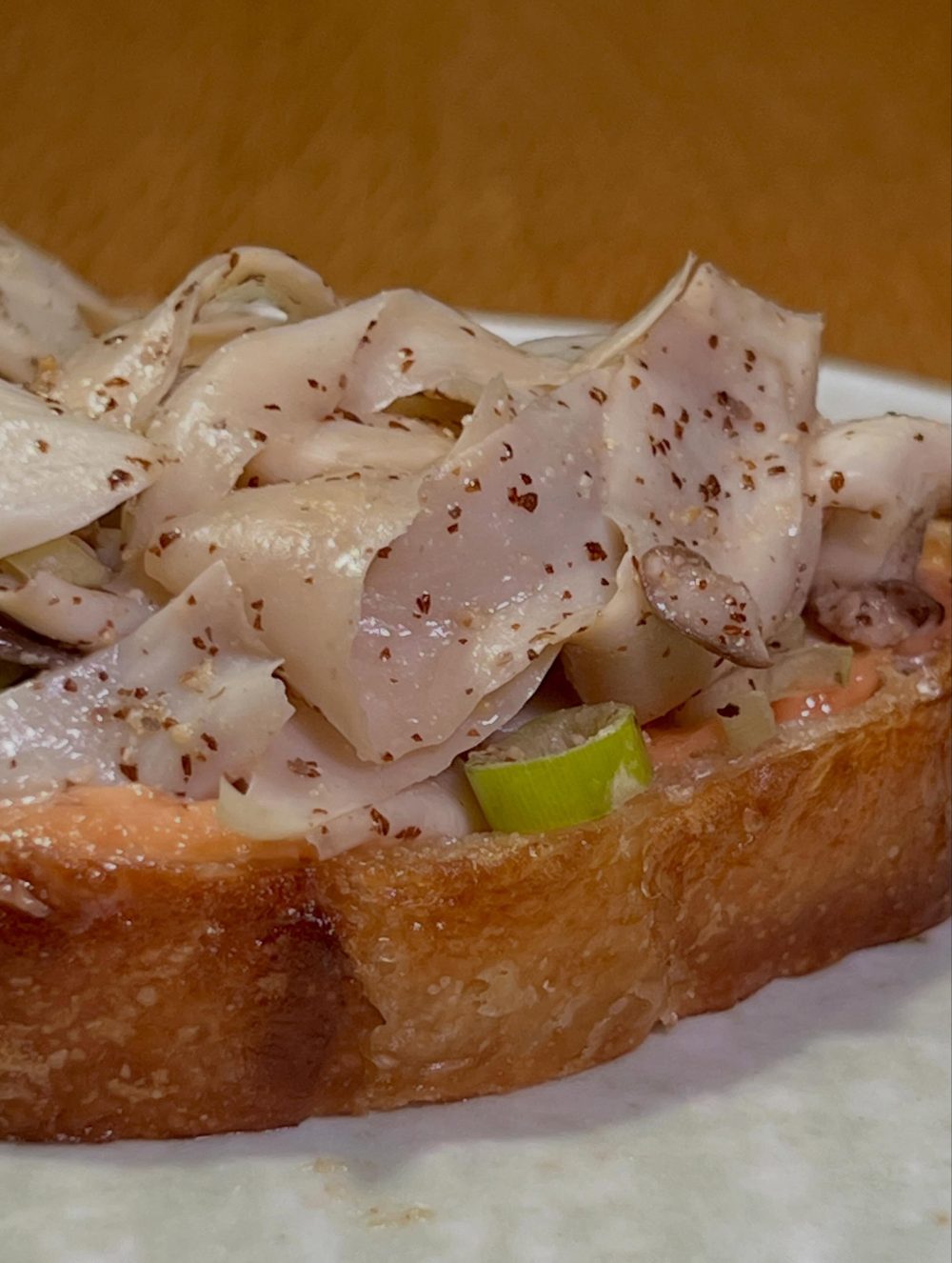사워도우 치아바타 토스트 Caviar & King Oyster Mushroom Sourdough Ciabat 4