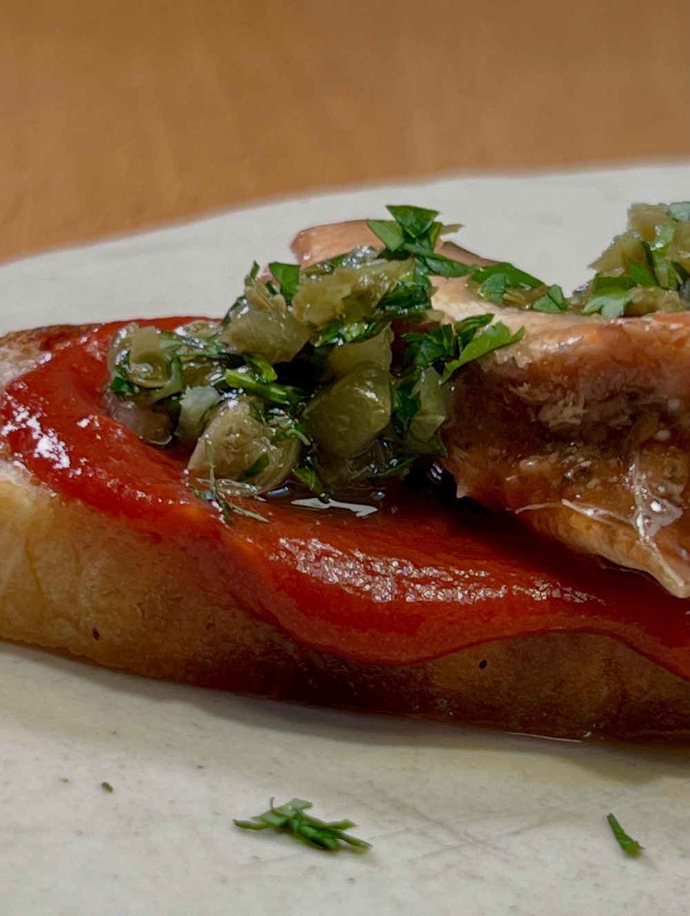 살사 베르데와 정어리를 곁들인 판 콘 토마테 Pan con Tomate with sardines and sa 4
