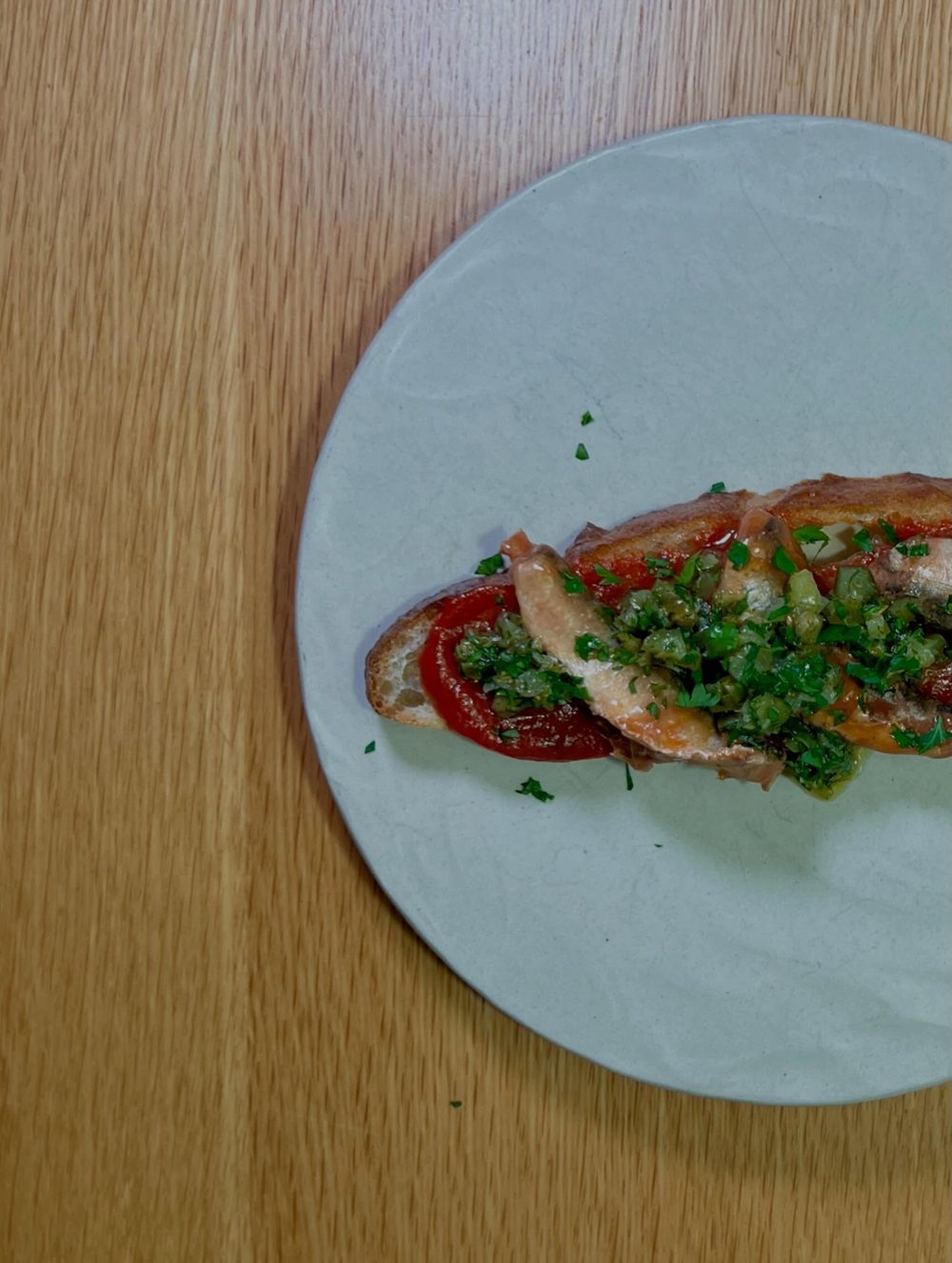 살사 베르데와 정어리를 곁들인 판 콘 토마테 Pan con Tomate with sardines and sa 5