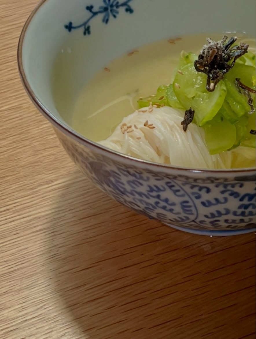 레몬은 보이지 않지만 여름의 맛, 레몬 오이 냉소면 Lemon Cucumber Cold Somen