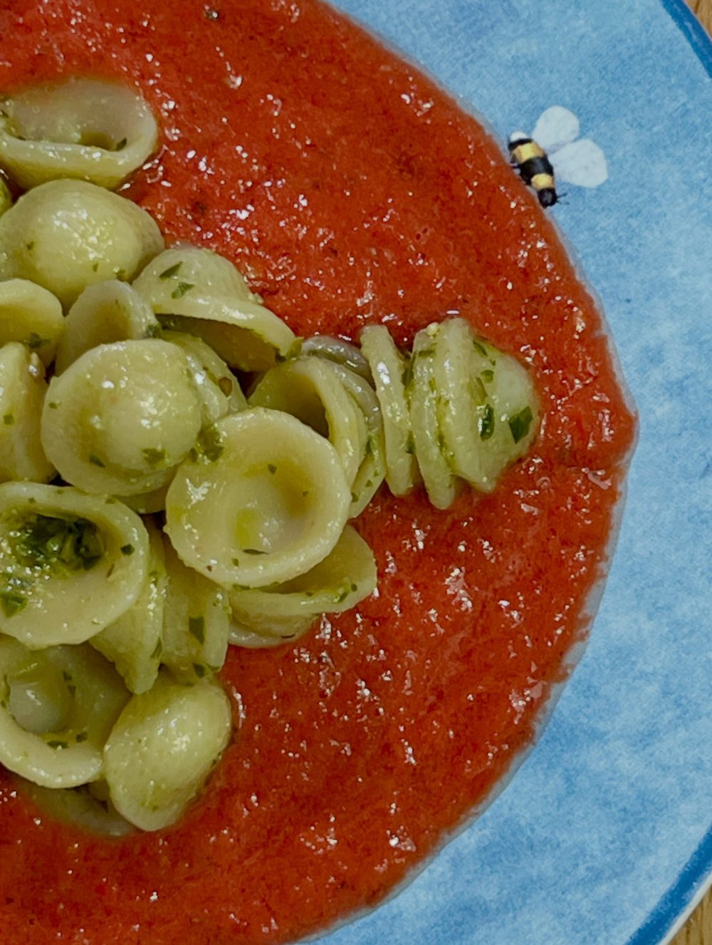시원한 토마토를 곁들인 바질 콜드 오레키에테 Basil Cold Orecchiette 2