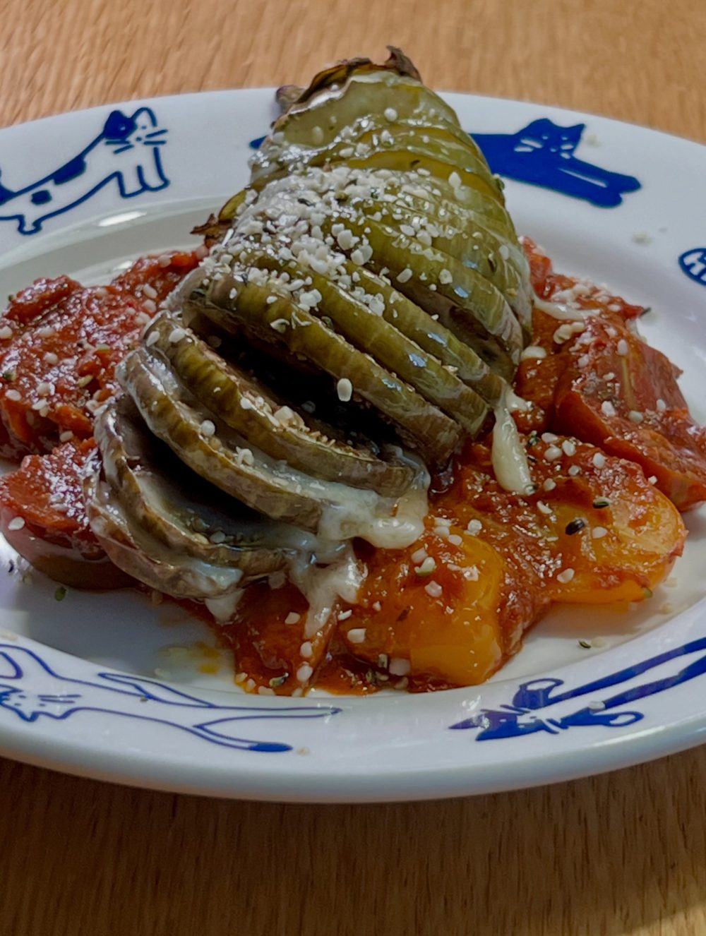 Havarti-Stuffed Eggplant with Tomato Sauce 2