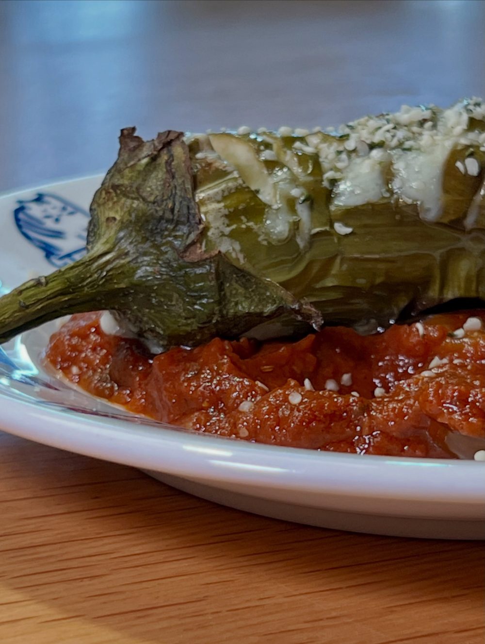 Havarti-Stuffed Eggplant with Tomato Sauce 4