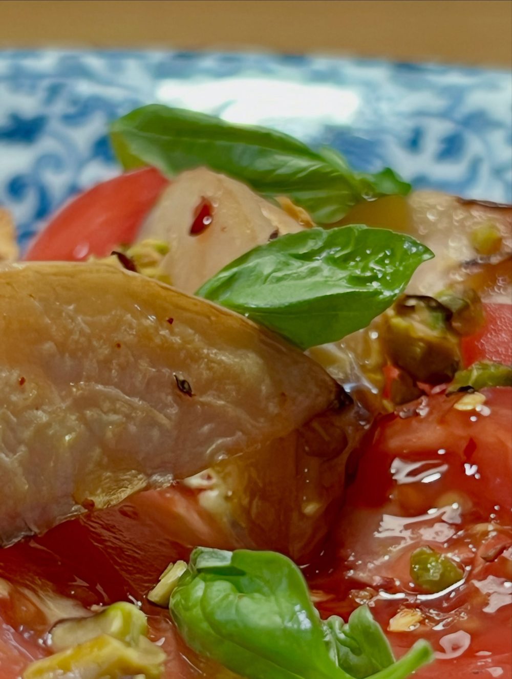 구운 복숭아 샐러드 Grilled Peach Salad with Avocado Feta Dip 2