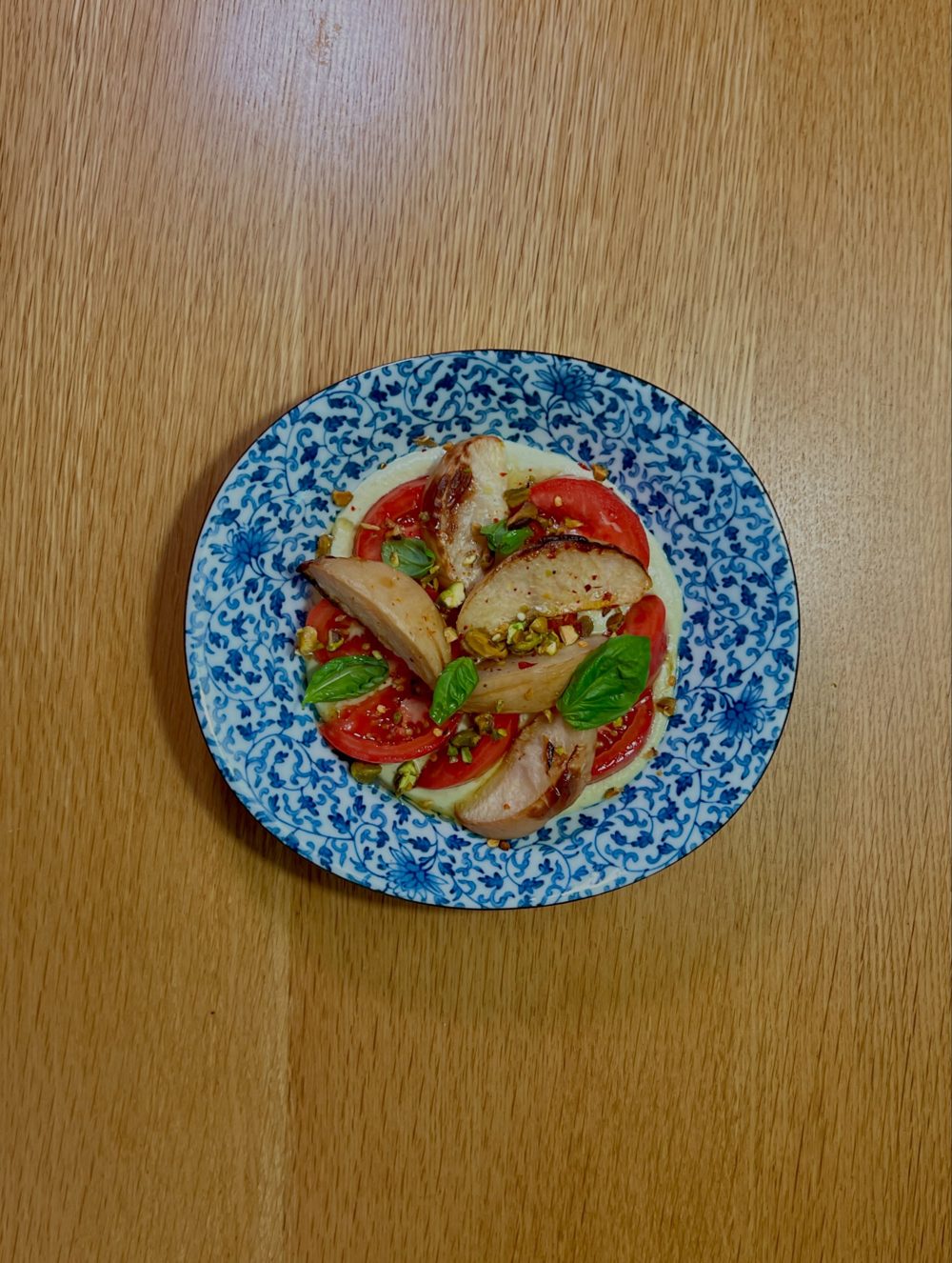 구운 복숭아 샐러드 Grilled Peach Salad with Avocado Feta Dip 4