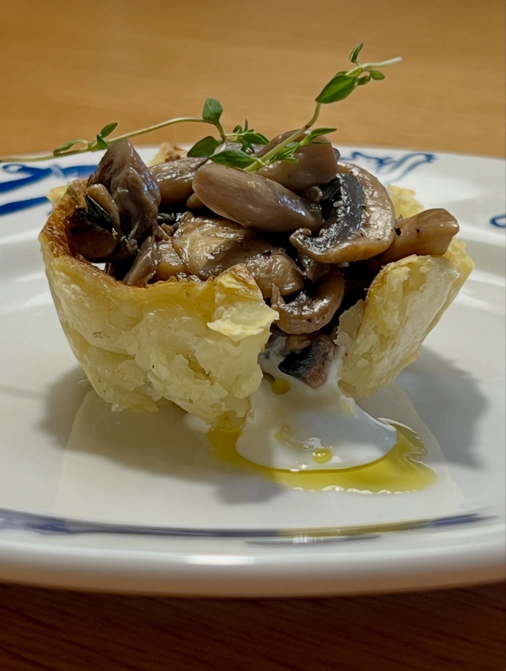 Mushroom Smashed Potato