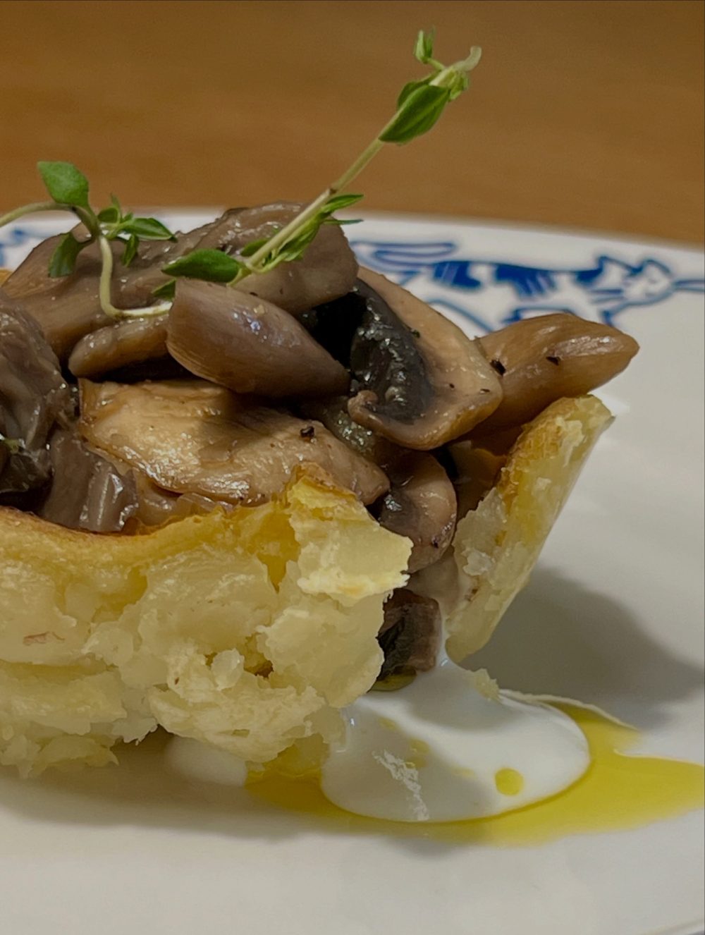 Mushroom Smashed Potato 2