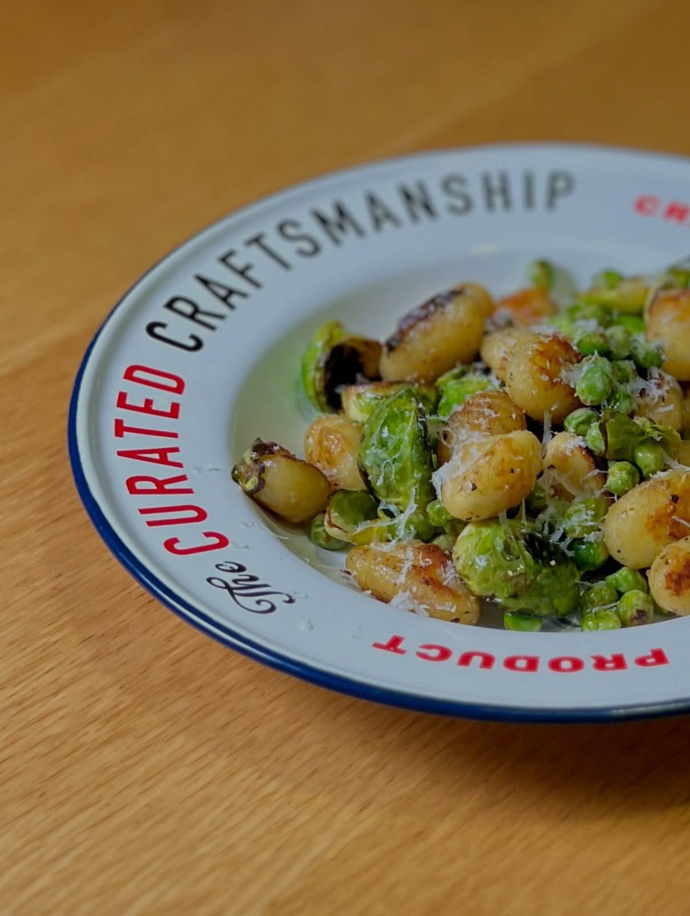 Crispy Gnocchi with Brussels Sprouts and Green Peas 6