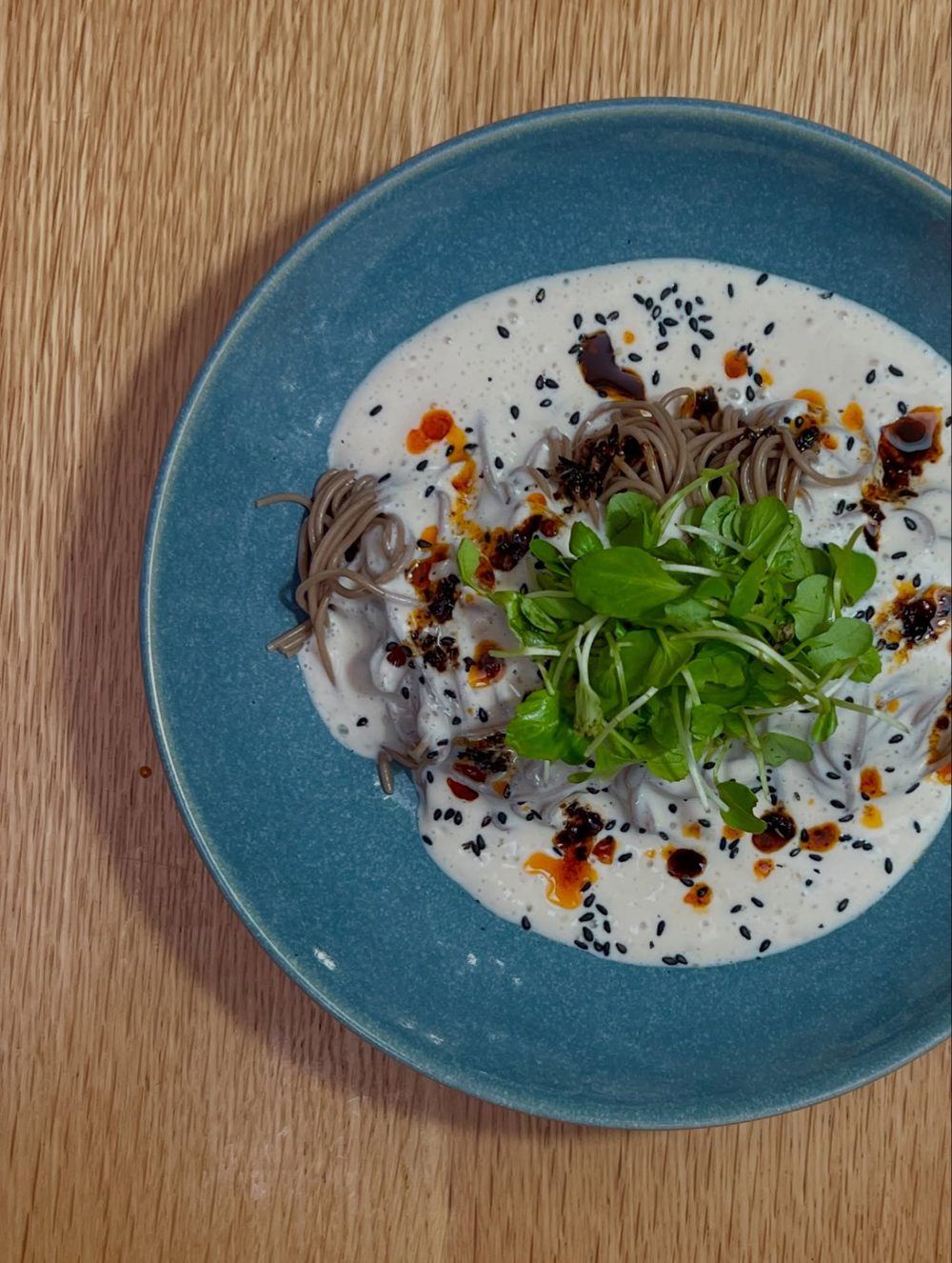 Buckwheat Soy Milk Noodles with Creamy Tofu Sauce 2