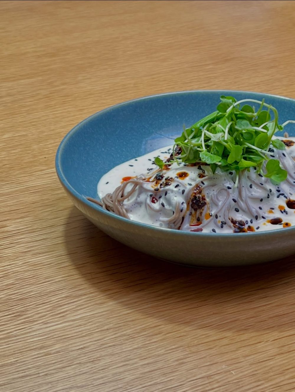Buckwheat Soy Milk Noodles with Creamy Tofu Sauce 4