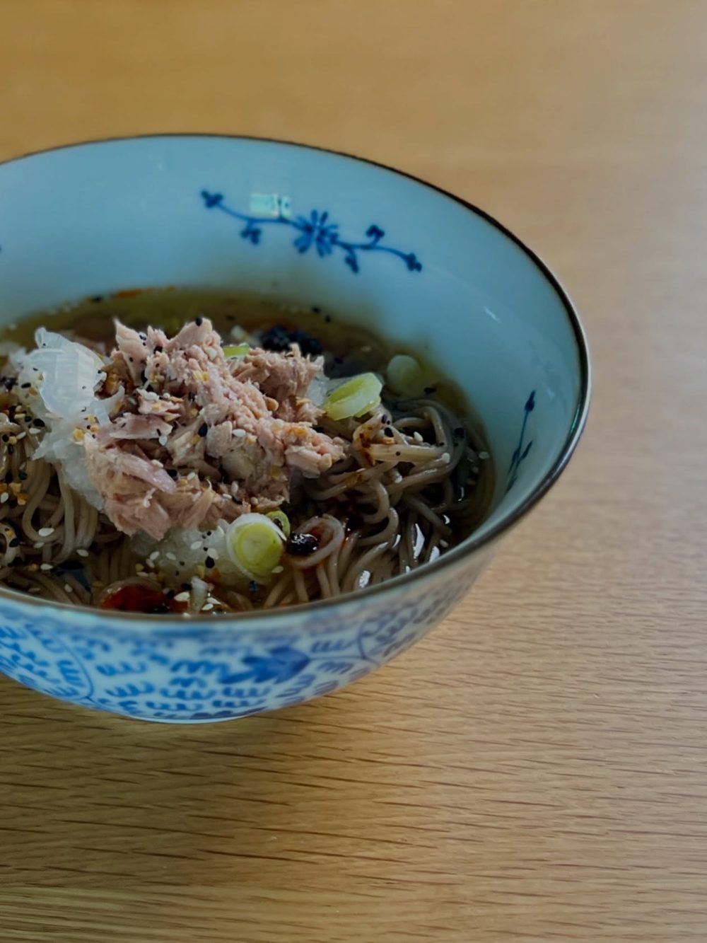 Warm Buckwheat Noodles with Tuna 3