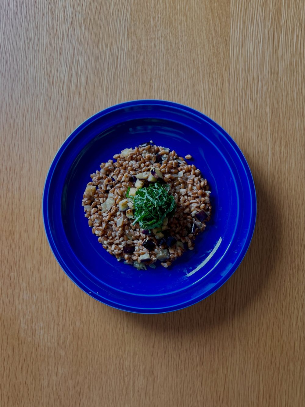 Eggplant Perilla Leaf Farrotto 2