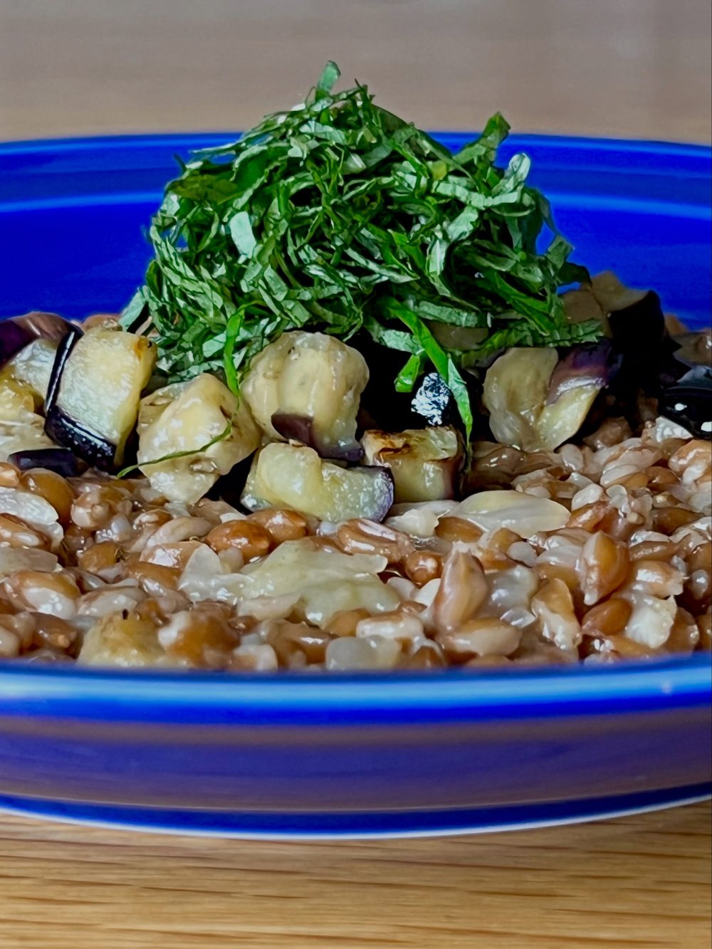 Eggplant Perilla Leaf Farrotto 3