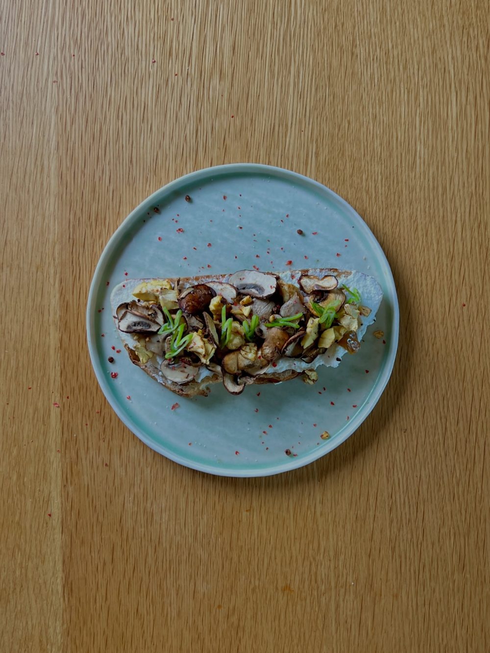 Chestnut Button Mushroom Truffle Toast 2