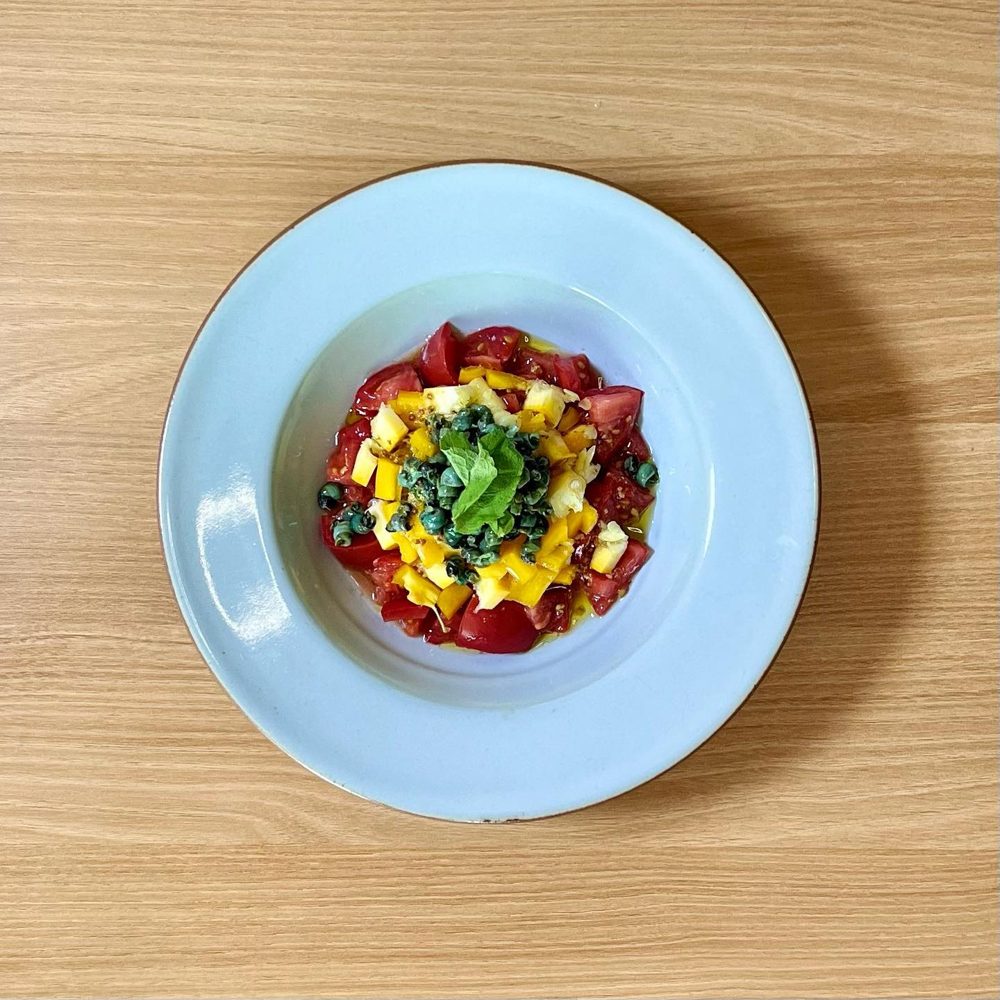 다슬기샐러드 나의프랑스식로컬샐러드 토마토