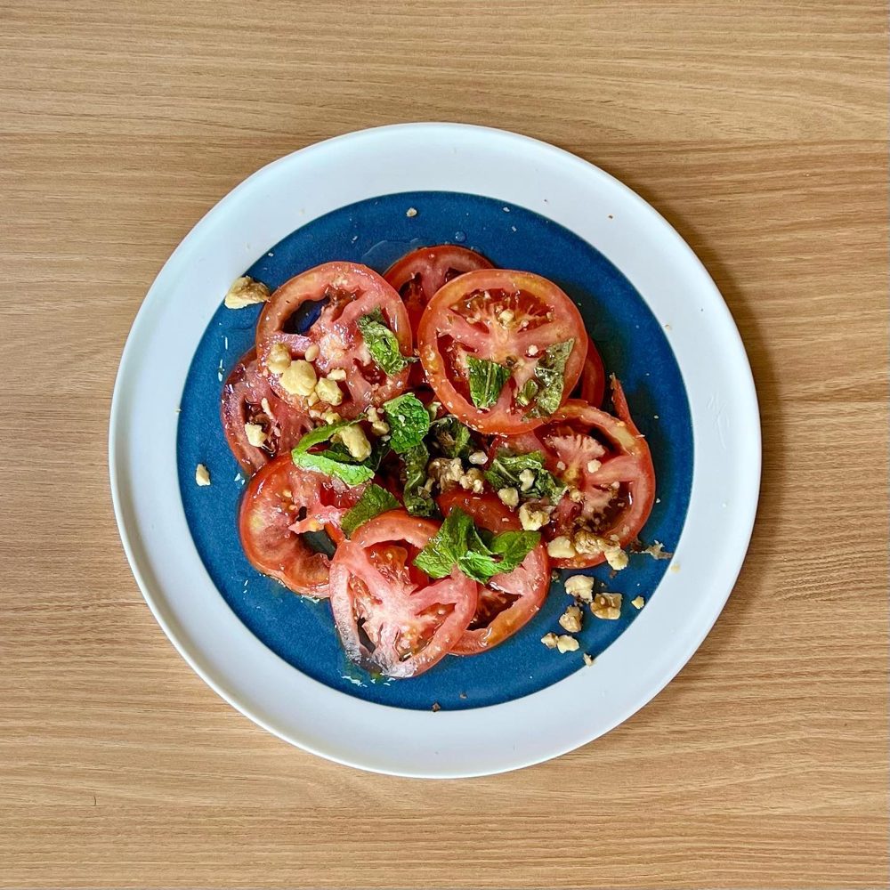 토마토샐러드 모닝리추얼 모닝루틴