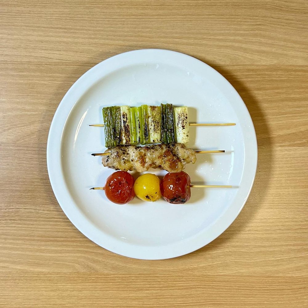 토마토 닭꼬치 대파