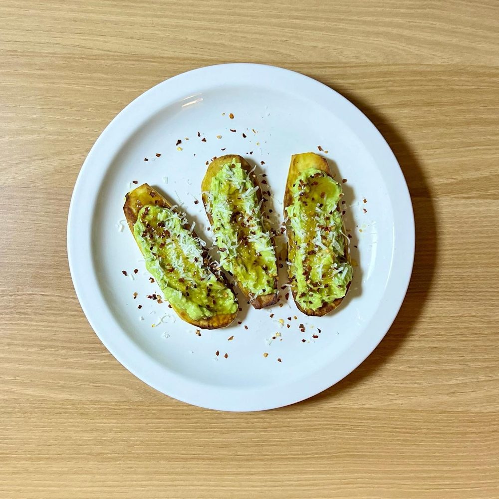 아보카도를얹은고구마토스트 모닝루틴 아보카도