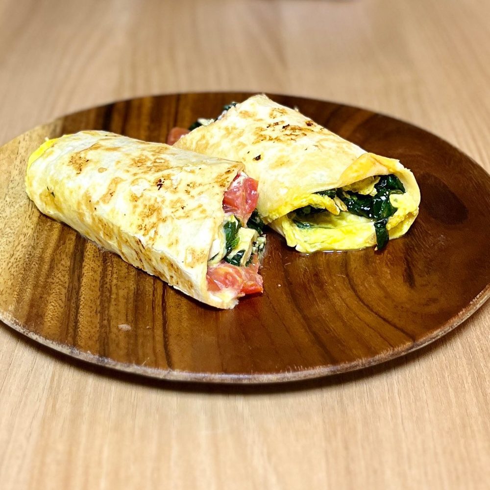 시금치토마토치즈랩 토마토 시금치 2