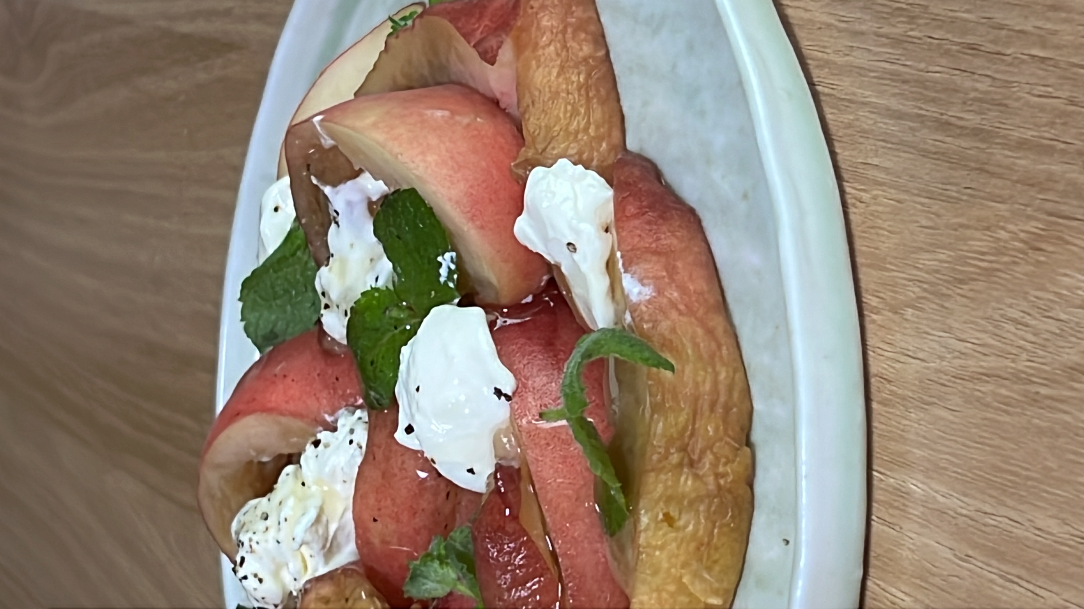 Kaymak Peach Salad
