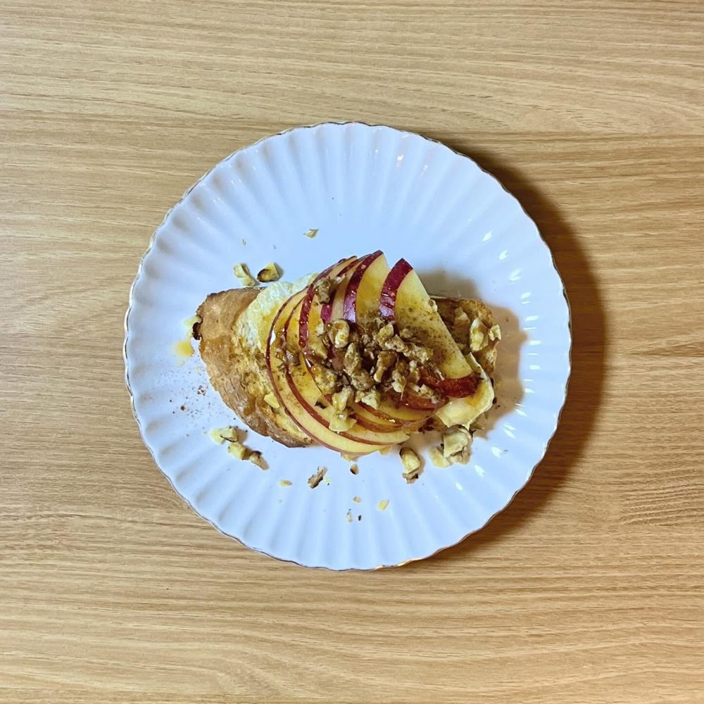 평정심 사과브리치즈토스트 토스트