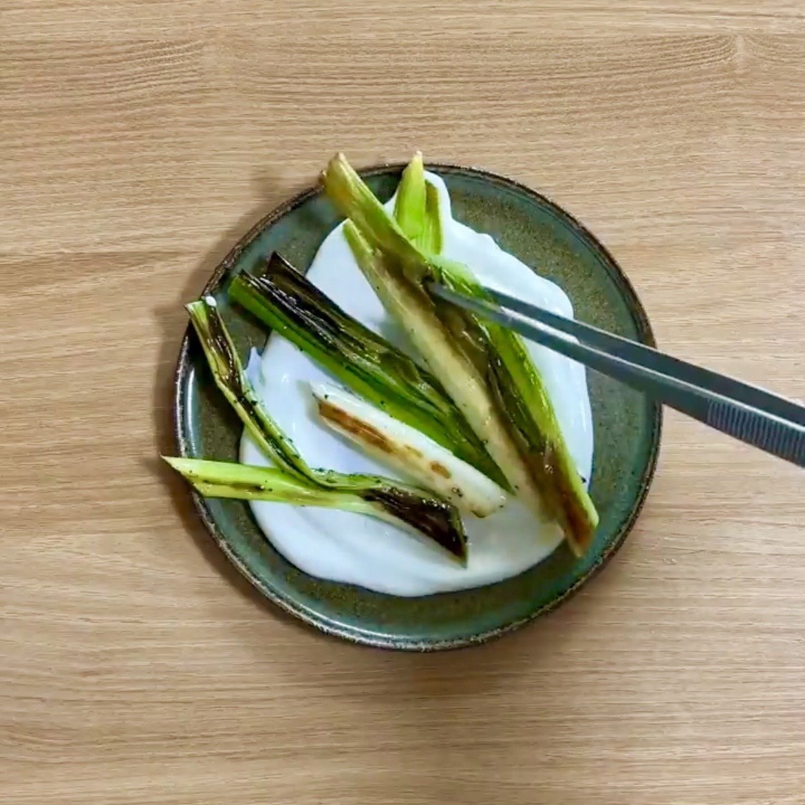 Grilled Green Onion Salad