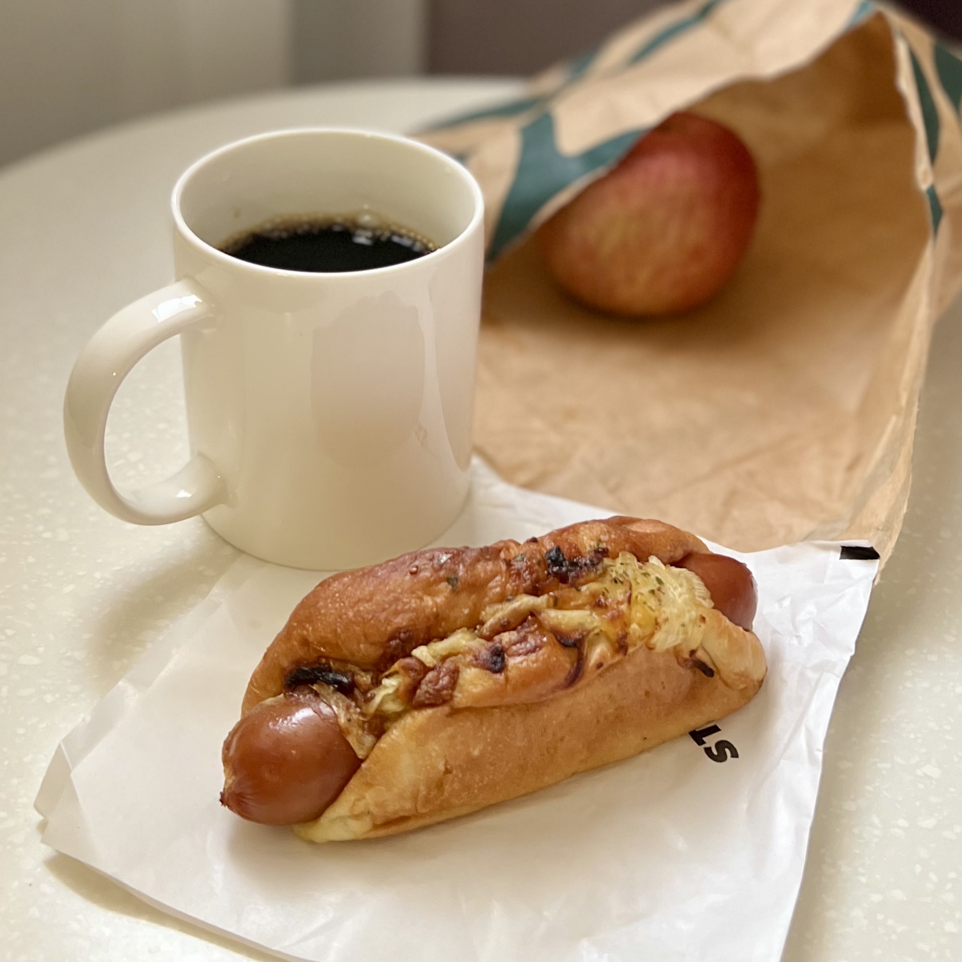 Smoked Sausage Bread and Today's Coffee